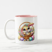 Paashaas tweekleurige koffiemok (Links)