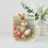  Paashaas Vakantie Groeten Briefkaart (Staand voorkant)