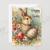  Paashaas Vakantie Groeten Briefkaart (Voorkant / Achterkant)