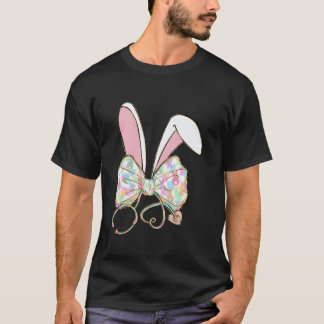 Paashaas Verpleegster Stethoscoop Bow Doctor Konij T-shirt