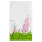 paashaas vertrekt naar gras klein cadeauzakje (Achterkant)