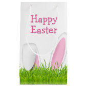paashaas vertrekt naar gras klein cadeauzakje (Voorkant)