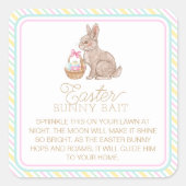 Paashaas Vierkante Sticker (Voorkant)