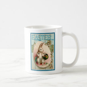 Paashaas Vintage Illustratie Reproductie Koffiemok
