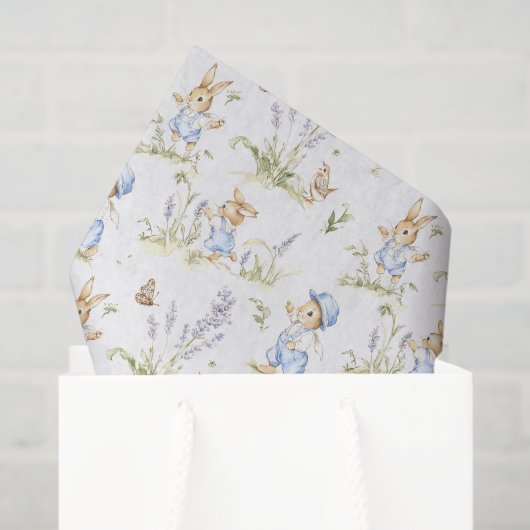 Paashaas Vintage Konijn Decoupage Tissuepapier (Cadeauzakje)