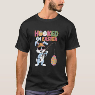Paashaas Vissen Vangende Eieren Pret Vakantie Pase T-shirt