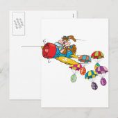 Paashaas Vliegtuig Feestdagenkaart (Voorkant / Achterkant)