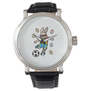 Paashaas Voetbal Trap Konijn Voetbal Jongens Kinde Horloge