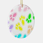 Paashaas voeten patroon keramisch ornament (Rechts)