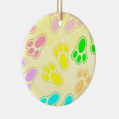 Paashaas Voeten Patroon  Stijl Keramisch Ornament (Rechts)