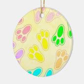 Paashaas Voeten Patroon  Stijl Keramisch Ornament (Links)