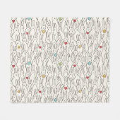 Paashaas: vrolijk naadloos plezier. fleece deken (Voorkant (Horizontaal))