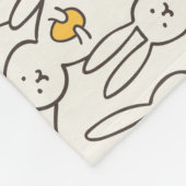 Paashaas: vrolijk naadloos plezier. fleece deken (Hoek)