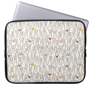 Paashaas: vrolijk naadloos plezier. laptop sleeve