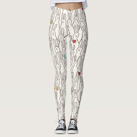 Paashaas: vrolijk naadloos plezier. leggings (Voorkant)