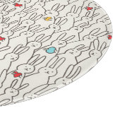 Paashaas: vrolijk naadloos plezier. snijplank (Hoek)