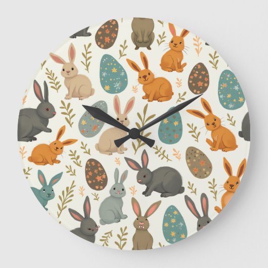 Paashaas Wall Clock Grote Klok (Voorkant)