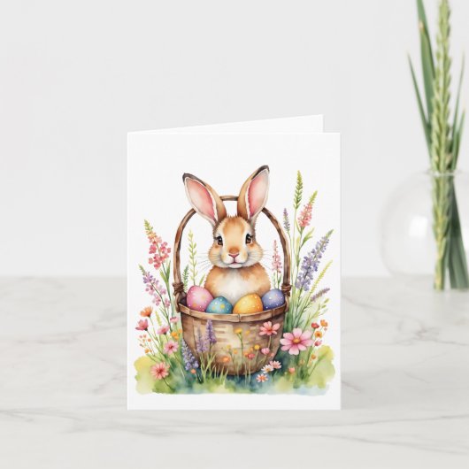 Paashaas Waterverf Paas Kaart (Voorkant)