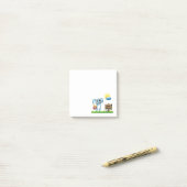 Paashaas wenst een gelukkig Pasen Post-it® Notes (Op bureau)