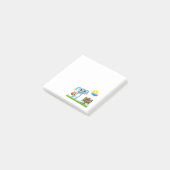 Paashaas wenst een gelukkig Pasen Post-it® Notes (Schuin)