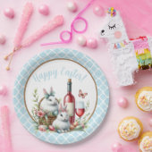  Paashaas & Wijnkrans Papier bord (Feest)