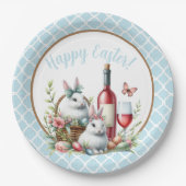 Paashaas & Wijnkrans Papier bord (Voorkant)