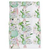 Paashaas witte lelies medium cadeauzakje (Achterkant)