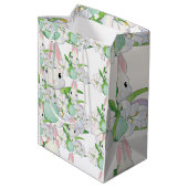 Paashaas witte lelies medium cadeauzakje (Achterkant Gekanteld)