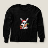 Paashaas Wortel Kerstmis Grappig Schattig Feest (Voorkant)