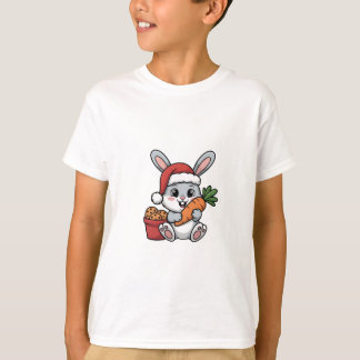 Paashaas Wortel Kerstmis Grappig Schattig Feestdag T-shirt