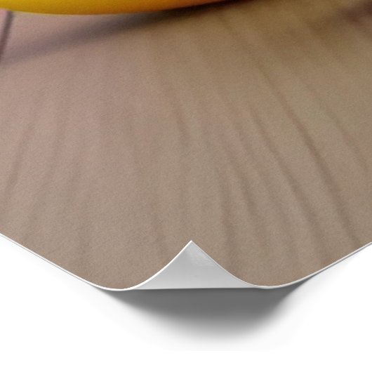 Paashaas Zittend in een mand Poster (Hoek)