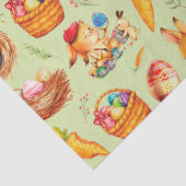 Paashaasjes aan het werk tissuepapier (Detail)