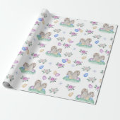 Paashaasjes en eieren cadeaupapier (Uitgerold)