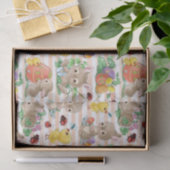 Paashaasjes en kuikens tissuepapier (Geschenk)