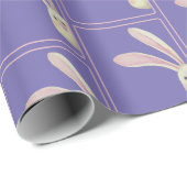 Paashaasjes op Paars Cadeaupapier (Rol Hoek)