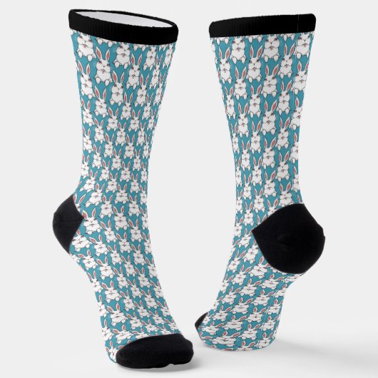 Paashaassocks Feestelijke Paassocks Op Maat Gemaak Sokken (Gebogen)