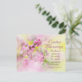 Paashanddoeken Song Solomon 2:12-script Feestdagenkaart (Staand voorkant)