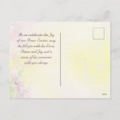 Paashanddoeken Song Solomon 2:12-script Feestdagenkaart (Achterkant)