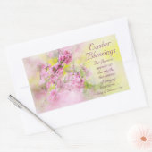 Paashanddoeken Song Solomon 2:12-script Rechthoekige Sticker (Envelop)