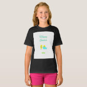 Paashatchlings Girls Black Basic T Shirt (Voorkant volledig)