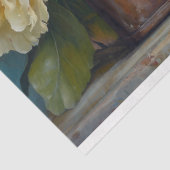 Paashen  Bruine Koffer Bloemen Decoupage Tissuepapier (Detail)