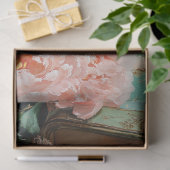 Paashen Groene Koffer Bloemenveter Decoupage Tissuepapier (Geschenk)