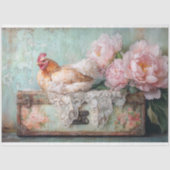 Paashen  Groene Koffer Decoupage Tissuepapier (Voorkant)