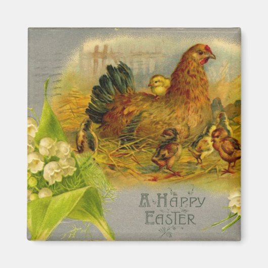 Paashennen en kuikens magneet (Voorkant)