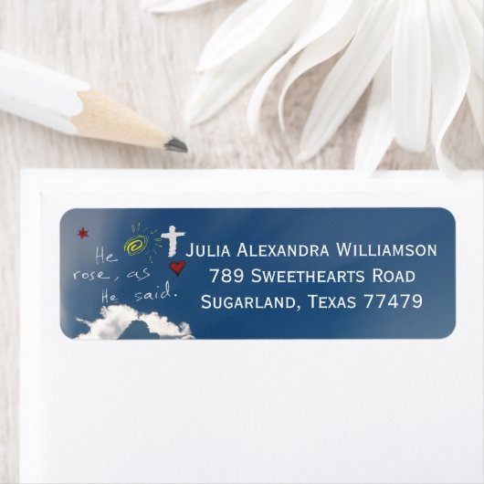 Paasherrijzenis is een Roos van Jezus Etiket (Insitu)