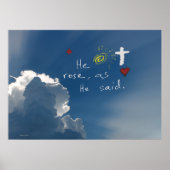 Paasherrijzenis is een Roos van Jezus Poster (Voorkant)