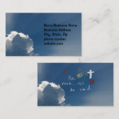 Paasherrijzenis is een Roos van Jezus Visitekaartje (Voorkant / Achterkant)