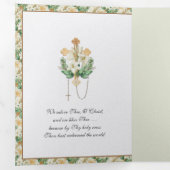 Paasherrijzingsgebed Jezus Poem Tri-Fold Drieluik Wenskaart (Binnenzijde eerst)