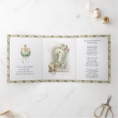 Paasherrijzingsgebed Jezus Poem Tri-Fold Drieluik Wenskaart (Binnen)