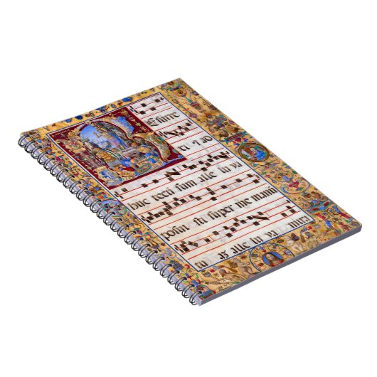 Paasherurrectie Gregorian Medieval Antiphon Notitieboek (Rechterzijde)